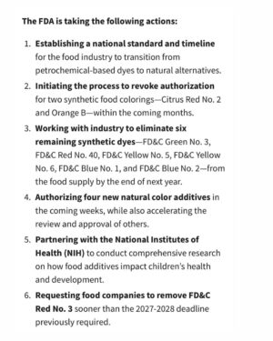 Marla Maples Instagram - ❤️‍🔥BIG NEWS 🇺🇸 America finally took action today to ban artificial food dyes, just like many other countries have already done! 

The days of being called a quack or fear monger for speaking the truth about synthetic dyes are OVER. It’s refreshing to see mainstream institutions finally acknowledge the damage these dyes cause….linked to ADHD, cancer and more! 

This is the MAHA movement in action—Make America Healthy Again—and it’s happening within the first 100 days of the new administration! Promises are being delivered. Go team!! 👏🏼 @seckennedy @martymakary @hhsgov @thefoodbabe @humankarp 🚀 

Let’s keep pushing for clean, real food. We have a lot more foods to clean up, the soil, the air, the water, textiles… What else? 👀 

#MAHA #foodtruth #fooddye #first100days
