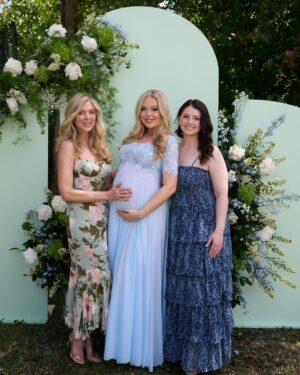 Marla Maples Instagram - ✨🩵💙A beautiful day celebrating my daughter Tiffany’s 1st baby shower surrounded by love, family, and dear friends. Thank you, Ivanka, for hosting such a stunning and heartfelt gathering — a memory we’ll cherish forever. 💙🩵✨