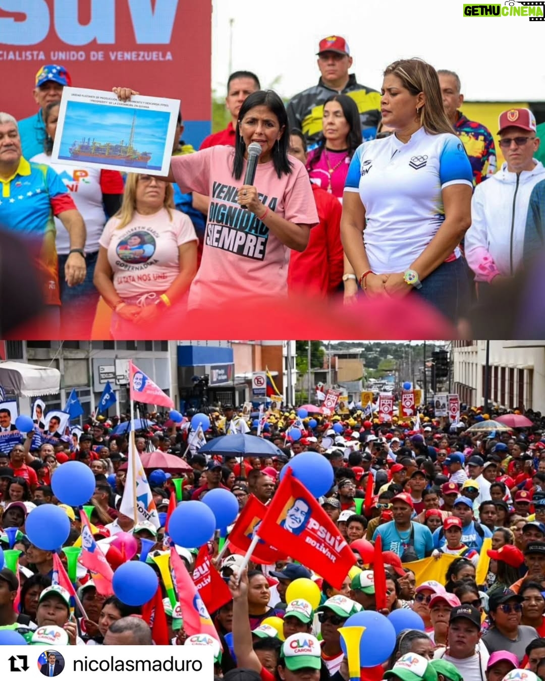Marlene De Andrade - 14.3K Likes - Este 5 de abril, con alegría y el amor de nuestro pueblo, ocurrió la presentación de los candidatos y las candidatas, líderes y lideresas que tienen claro el destino de #Venezuela: ¡El Esequibo es nuestro!, ¡Comuna o Nada! Dios con Nosotros 💪🏽🇻🇪
El pueblo acompañó a sus candidat@s en los estados Monagas, Nueva Esparta, Guayana Esequiba, Guárico, Yaracuy, Táchira y Bolívar.
Gana en Venezuela …¡El Gran Polo Patriótico “Simón Bolívar” con nuestros candidatos y nuestras candidatas: Ernesto Luna, Marisel Velásquez, Neil Villamizar, Donald Donaire, Leonardo Intoci, Freddy A. Bernal y Yulisbeth “La Tata” García.
Lo que vamos es Palante…💪🏽🇻🇪🙏🏻🎶