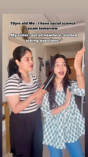 Marshuka Shifana Instagram - Then my mom comes with the wooden scale 🥲😭 Thooki pootu saathu Raya Raya dhaaann 🫠 

#reels #share #reelsinstagram #instagram #trending #memes #comedy #funnymemes #tamil #tag #sisters #funnyvideos
