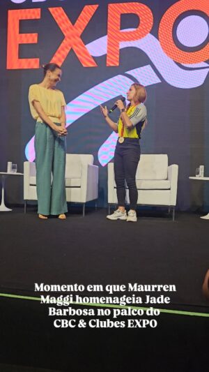 Maurren Maggi Instagram - ✨️Esse momento aconteceu no último dia do evento, após o painel Mulheres Olímpicas, que teve a participação de Maurren Maggi, Jade Barbosa e Magic Paula, e o mediador Álvaro José.✨️🥇

👉 Além de muito aprendizado e conhecimento, o CBC & Clubes EXPO também proporcionou momentos de emoção!!❤️😍

#cbclubes #formacaoesportiva #formacaodeatletas #cbcclubesexpo #esporte #timebrasil #jadebarbosa #maurrenmaggi #brasil #emoção