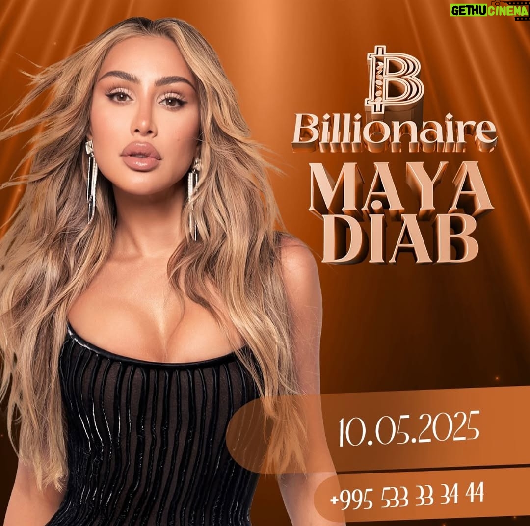 Maya Diab - 47.9K Likes - The stage is set, the night is calling, and the iconic Maya Diab is coming to Billionaire Georgia -Batumi on May 10, 2025! An electrifying night of music and luxury awaits ⭐️
For reservations: 00995533333444
#MayaDiab #billionaire