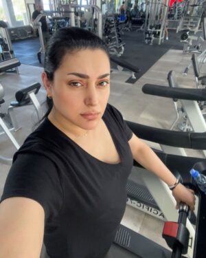 Maya Nasri Instagram - Stepping into a new chapter of my fitness journey! 💪🏋️‍♀️ Time to shed those extra kilos and unleash my inner strength. With each rep and every drop of sweat, I'm reclaiming my health and confidence. Here's to breaking limits and embracing a stronger, fitter version of myself! 💥🔥 #FitnessJourney #WeightLossGoals #UnleashYourStrength #mayanasri #maya_nasri