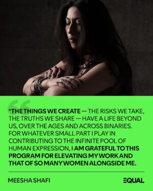 Meesha Shafi Instagram - @Meesha.Shafi ki creative energy aur talent, dono endless ❤️‍🔥 
Listen to our newest #EQUALPakistan ambassador and other amazing women at the link in bio👆