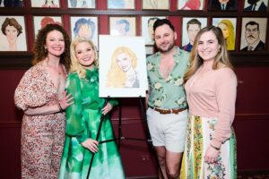 Megan Hilty Instagram - I’ve died and gone to Broadway heaven.  Thank you @sardisnyc for this tremendous honor and @officialbernadettepeters for your incredibly  generous words. I’m so grateful that my friends, family and DBH fam were there to share this major milestone moment with me! 
Photos: @jennyandersonphoto 
Hair & makeup: @brucewaynemua 
Styled by:  @jareddepriest 

@TeriJondresses @christianlouboutin