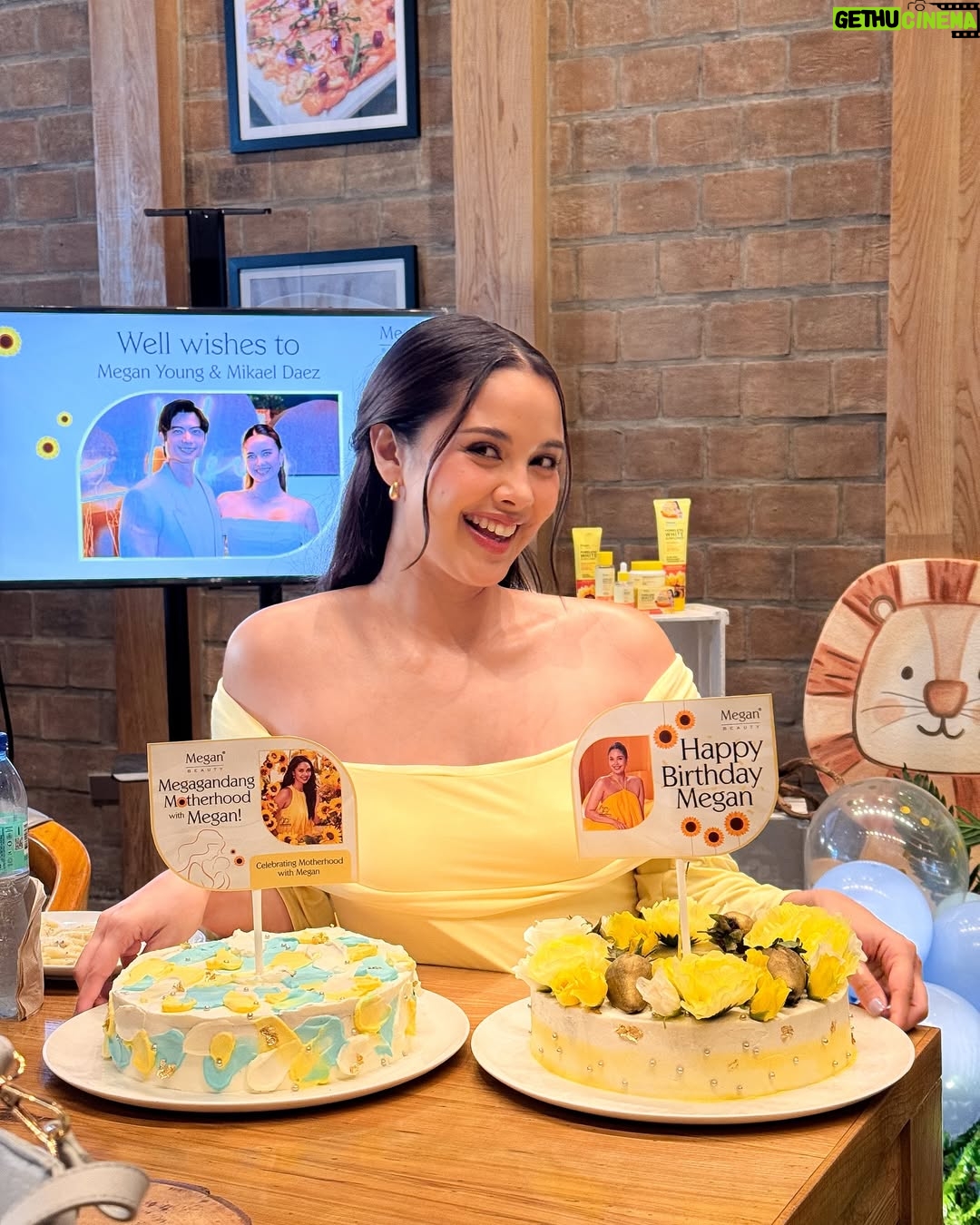 Meganne Young - 86.7K Likes - Kilig si Bonez-tis! Had the sweetest baby shower put together by my @meganbeautyph family 🥹💛 talked about skincare, prepping for the baby and of course we also had yummy food 😍 there were even two surprise pregnancy announcements from our attendees 🫶🏻 thank you Ms Marge and Sir Lance and the whole team for all the love and prayers!! 🌻