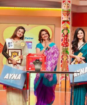 Megha Daw Instagram - Had a very good time❤️😃

📸 @mrinmoysiva ✨

#zeebangla #didino1season9 #meghadaw #fyp