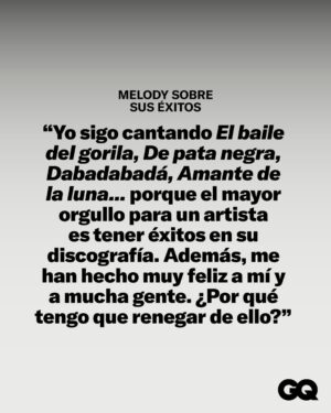 Melody Ruiz Instagram - El archiconocido ‘El baile del gorila’ la catapultó a la fama mundial cuando solo tenía 10 años. Hoy, 25 años después, @SoyYoMelody sigue reinventándose y resurgiendo como un huracán. ¿Qué relación mantiene con los éxitos que gestó cuando solo era una niña? ”Yo sigo cantando ‘De pata negra’, ’Dabadabadá... porque el mayor orgullo para una artista es tener éxitos en su discografía”, y añade: “Además, me han hecho muy feliz a mí y a mucha gente. ¿Por qué tengo que renegar de ello?” La entrevista de #GQHype al completo, en el link en bio.

Texto: @javiergirela
Fotografía: @jesusleonardodotcom
Realización: @fervallespin
Estilismo: @jlcrazy
Maquillaje y Peluquería: @vicenteoviedobeauty
Talent manager: @loretoquintanillacasas
Producción: @isanchezgomez
Arte: @elenacgut y @fantasy_and_co
Asistentes de fotografía: @gonzagallego y @silviadelarosa
Asistentes de estilismo: @zulmaris y @alejandra.tiff
Dirección de moda: @joanadelafuente
Diseño de la peineta: @rubia.zurda.y.dislexica
Head of Content: @mrdanielborras

#Melody