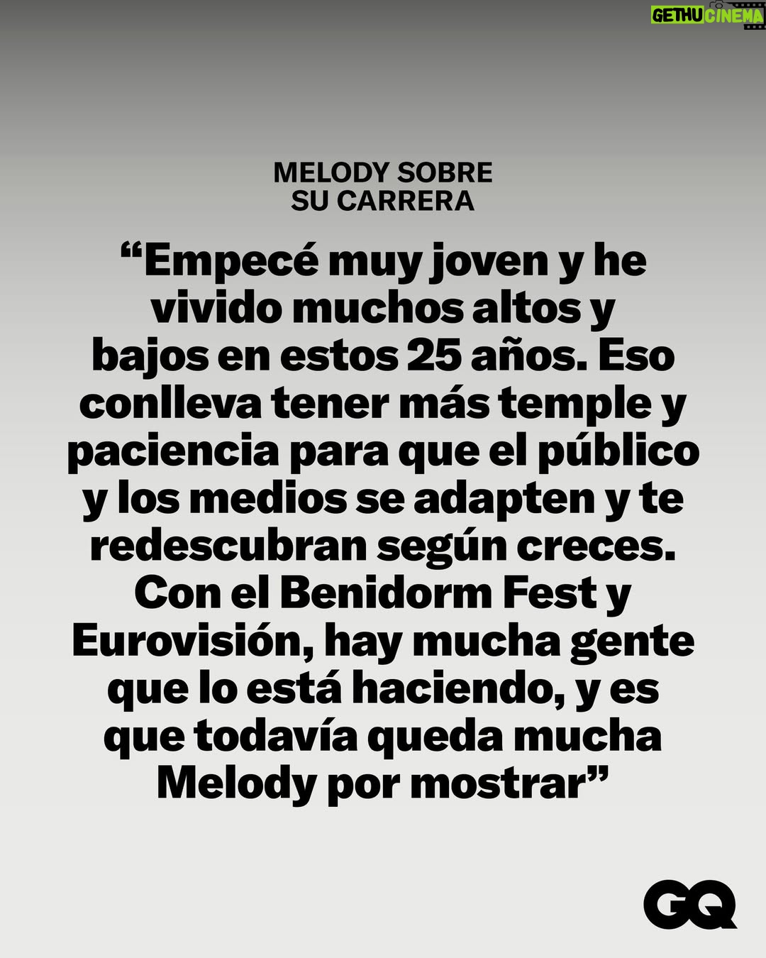 Melody Ruiz - 7K Likes - Melody es el momento. Luego te paras a pensar y te das cuenta de que Melodía Ruiz Gutiérrez —su nombre real— lleva 25 años subida al escenario sin descanso. “Nunca he tenido el pensamiento de dedicarme a otra cosa, aunque hay veces que luchar tanto para que esto llegue es agotador”, reflexiona acerca de las idas y venidas en la industria musical. La entrevista al completo de #GQHype, ya en el link en bio.
Texto: @javiergirela
Fotografía: @jesusleonardodotcom
Realización: @fervallespin
Estilismo: @jlcrazy
Maquillaje y Peluquería: @vicenteoviedobeauty
Talent manager: @loretoquintanillacasas
Producción: @isanchezgomez
Arte: @elenacgut y @fantasy_and_co
Asistentes de fotografía: @gonzagallego y @silviadelarosa
Asistentes de estilismo: @zulmaris y @alejandra.tiff
Dirección de moda: @joanadelafuente
Head of Content: @mrdanielborras
#Melody