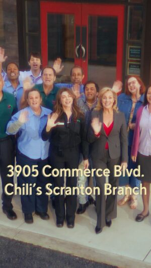 Melora Hardin Instagram - We brought a few friends back to help us celebrate the opening of Chili’s Scranton Branch on April 7th. Oh, and yeah… it’s the only Chili’s in the world that’ll be serving the Awesome Blossom.