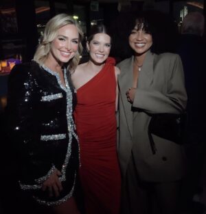 Melora Hardin Instagram - Mini Bold Type reunion at the @dropthemovie premiere last night (missed you @thekatiestevens !) So proud of you @meghannfahy — DROP is a fun, edge-of-your-seat thriller and a must-see on the big screen! It’s a hit, and Meghann is a star! 💞