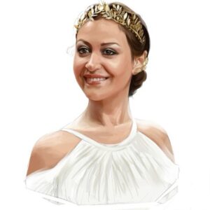 Menna Shalabi Instagram - Thank you @manotii for this beautiful artwork. 🙏 I love it! 😍
