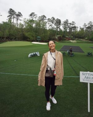 Michelle Wie Instagram - Got to go full golf nerd today and saw Amen corner in person for the first time 🙏🏼 Can’t wait to see some shots (not in the rain hopefully) this week! @themasters

📸: @jamiehan