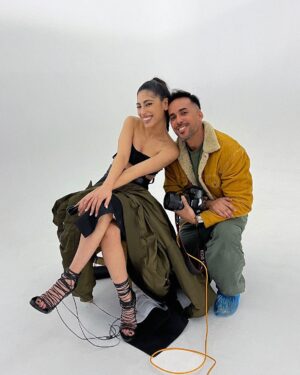 Mina El Hammani Instagram - BTS @folie.magazine 🫶🏽