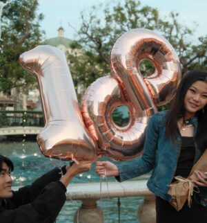 Miya Cech Instagram - how lucky to have friends who love you enough to struggle this much for the perfect birthday photos 😂. grateful to be surrounded by so much love, laughter and good food last night! also grateful for all of the opportunities, blessings and lessons the universe has afforded to me so far and ready to jump feet first into the journey ahead. 🍣🎂🥳🥞💚 #Level18😱