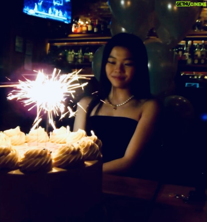 Miya Cech - 13.9K Likes - how lucky to have friends who love you enough to struggle this much for the perfect birthday photos 😂. grateful to be surrounded by so much love, laughter and good food last night! also grateful for all of the opportunities, blessings and lessons the universe has afforded to me so far and ready to jump feet first into the journey ahead. 🍣🎂🥳🥞💚 #Level18😱