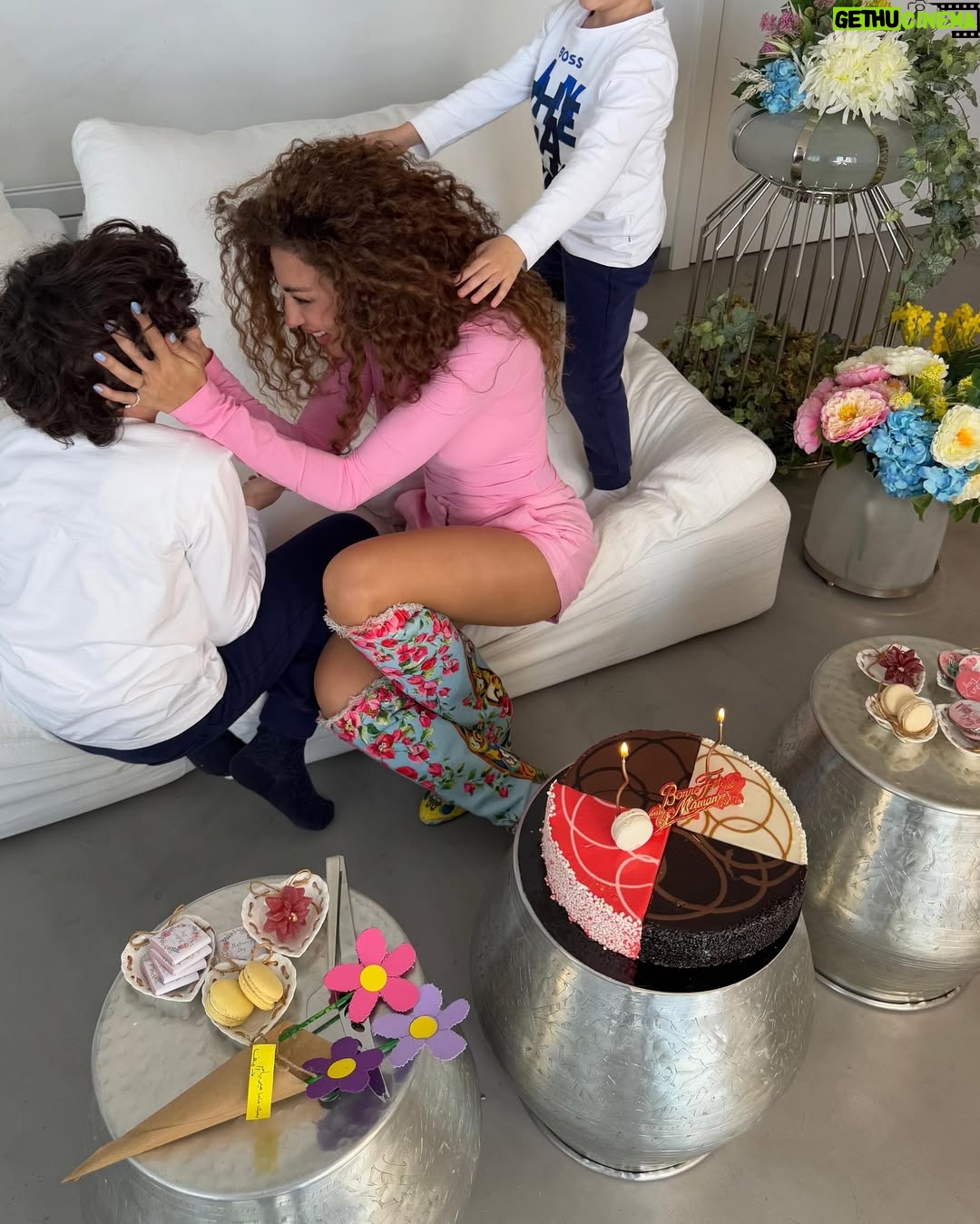 Myriam Fares - 3 Likes - Being your mom is the best gift of all 💙🌸🩵