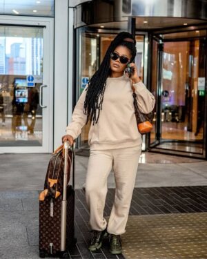 Mzbel Instagram - It is only when the mirror has not spoken to Chimpanzee in a plain language that it thinks it looks better than the Gorilla..
Skincare @pinamangcosmetics 
Sunglasses @ques_eyewear_