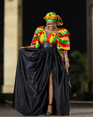 Mzbel Instagram - God bless our homeland Ghana 🇬🇭 
Outfit @bukiefabrix 
Skincare @pinamangcosmetics 
Photo @clik_shot_it
Makeup @feby_aileen