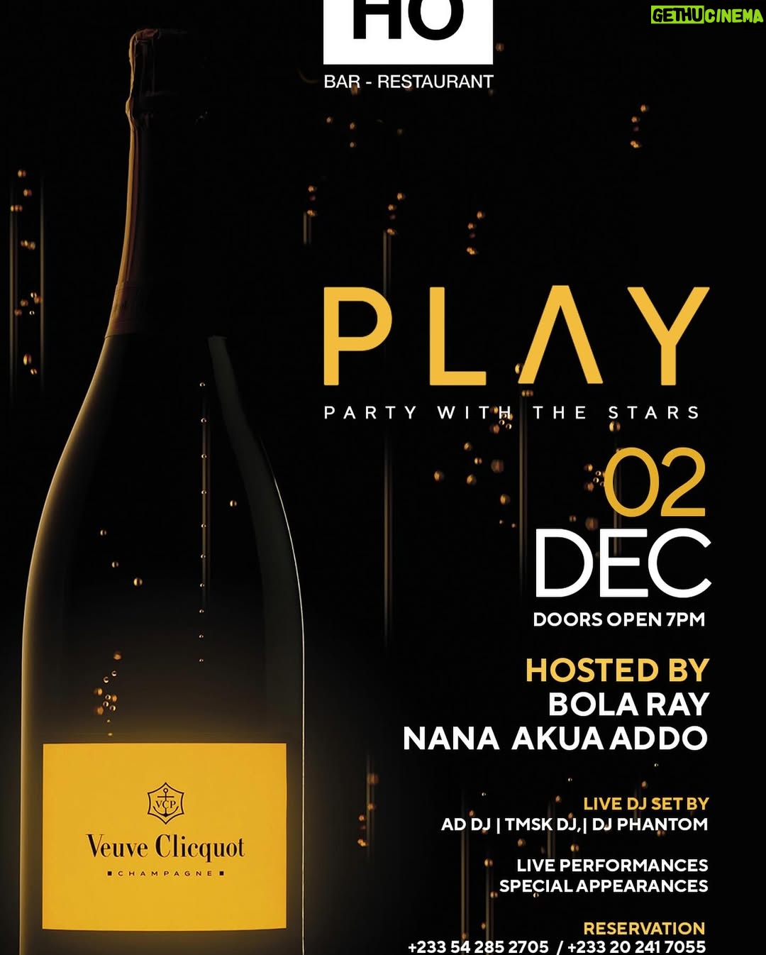 Nana Akua Addo - 28.1K Likes - Play Party with the Stars HOSTED BY @bolarayofficial X @sohoaccra
📍: @sohoaccra
📆 : 02/12/23
⏰ : 7pm