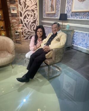 Nashwa Mustafa Instagram - تجربة من اروع التجارب فى حياتى —  تشريف اهم محاور فى العالم العربى الاستاذ مفيد فوزى  وقبوله انه يكون ضيفى وأنى احاوره —  قيمتى وقيمة برنامجى زادت بتشريفه ❤️❤️🙏🏻