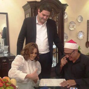 Nashwa Mustafa Instagram - الف الف مبروك ربنا يهدى سركم ويرزقكم السعادة ويخفى عنكم أعين الناظرين وقلوب الحاسدين —  عقد قران العزيزة الغالية بشرى ❤️❤️🙏🏻