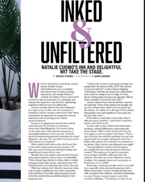 Natalie Cuomo Instagram - Thank you @inkedmag for the write up 🖤