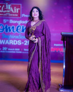 Neelanjona Neela Instagram - Honored to receive the Mirror Presents 5th Bangladesh Women’s Inspirations Award. Grateful for the recognition, and inspired to keep pushing boundaries, telling stories, and standing tall for the dreams of every woman who dares to rise. ❤️