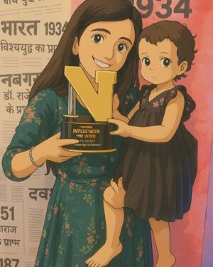 Neha Nagar Instagram - Meet our daughter Siya Bhati ❤️❤️❤️

She is about to be 2 now & I feel its high time that we introduce her to you all now..

Whats better way than using this CHATGPT GHIBLI feature 🤩💕