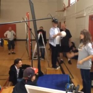 Nia Vardalos Instagram - In honor of @theacademy adding Stunts recognition, here is how we filmed me getting hit in the face with a volleyball during #mybigfatgreekwedding2. This was take number 5 I think. Hints: it’s a soft stunt-ball and my glasses frames were soft too. 🎥 by John Corbett !