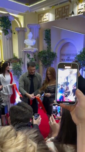 Nigar Jamal Instagram - Seabreeze Wellness opening ceremony @seabreezewellnessterrigal @lrybalko 
@crocusfitnessbaku 
Makeup by @ayshenagakishiyeva 
Dress by @suerte_atelier