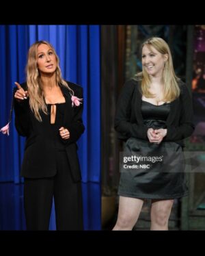 Nikki Glaser Instagram - ✨ First Tonight Show Jan 2009 ———-> Latest Tonight Show Mar 2025 ✨

Hair: @iamterynhair 
Makeup: @haleyjoypage 
Styling: @daniandemmastyle