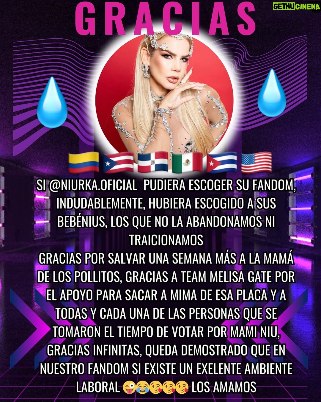 Niurka Marcos - 13.7K Likes - 💙GRACIAS GRACIAS GRACIAS 💙 AGUA unidos todos salvos y completos !! Todo gracias a cada uno de ustedes que nos ha brindado su apoyo, su amor, su pasión 💧 ! Cuidemos cuarto Agua 💧 🫶🏻⭐️💯 @bruno_espino07 #lacasadelosfamosostlmd #lcdlfallstars