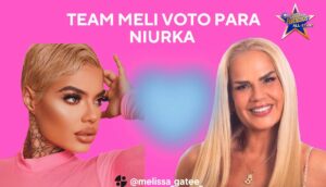 Niurka Marcos Instagram - TEAM MELI APOYEMOS A @niurka.oficial Y VOTEMOS PARA QUE SE QUEDE 👌🏻 HA SIDO MARAVILLOSA CON NUESTRA REINA 👑 @team_meligate 🫶🏻❤️