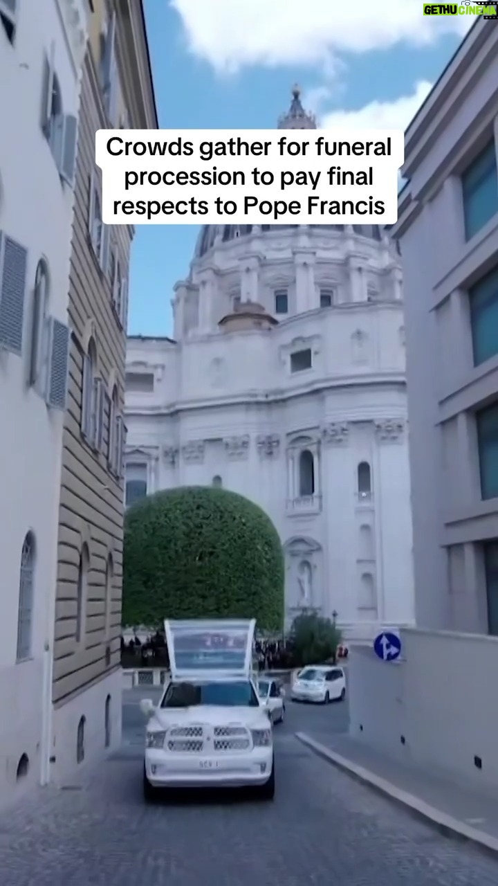 Norah O'Donnell - 5.5K Likes - Pope Francis is taken to his final resting place in the popemobile, giving people on the procession route a chance to pay their final respects. People were heard saying "grazie" – thank you – as the late pontiff is being driven through Rome.
250,000 people attended the funeral inside St. Peter's Square and hundreds of thousands came to St. Peter's Basilica as he lied in state.