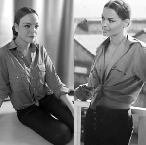 Noufissa Benchehida Instagram - Un thé à la menthe avec Romy Schneider