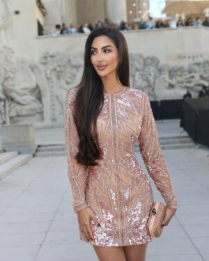 Nour AlGhandour Instagram - @eliesaabworld was so special 💕

#paris #ss2025 #eliesaabworld