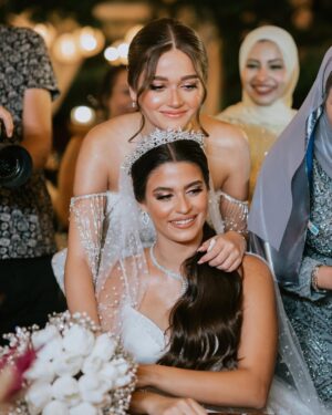 Nour Ehab Instagram - SISTER OF THE PRETTIEST BRIDE! 👰‍♀️

Dress @ahmedmoghazyfd 
Hair @alfredandmina 
Jewelry @diamond.zone 
Makeup @mai_elbahey 
Photo by @snapstudios.eg