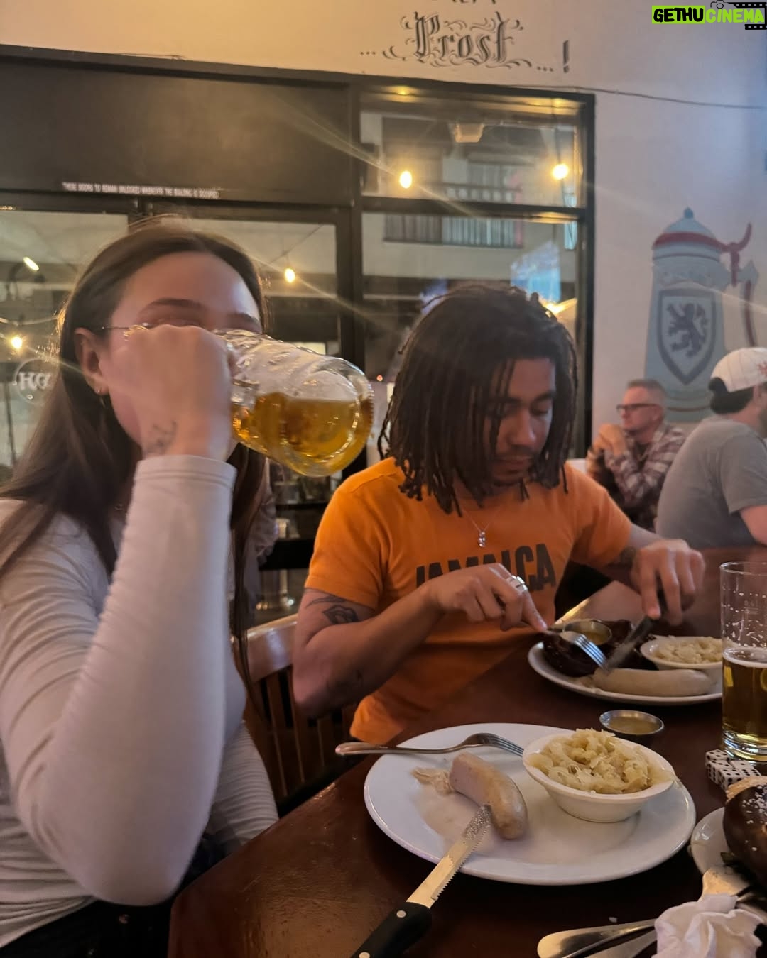 Odessa A'zion - 163.6K Likes - We love you Pele! Yesterday marked one year since your passing. I made a crab boil!! And we went to get some good bevarian food in honor of you!! We celebrated you with some good beer and sausages at a beer garden we found in LA, you would have loved. Missing you for a whole year has been nuts. All I want is to talk to you, tell you how much I miss you, and tell you everything that’s been going on this year. And I feel like it’s all because of you! Like you were up there putting all the spices in the right places and cheffin it up as you do. I love you and I miss you forever my grandpadad. Learning to live without you in the physical realm but I know you’re still there ♥️