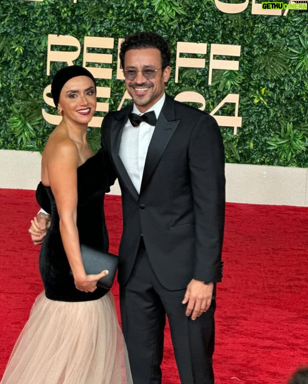 Ola Roshdy - 43.2K Likes - Thank you for a delightful night from the opening ceremony of @redseafilm 💫⭐️✨
My Look curated by @angie_neklawy
Dress @darjeestudio
Jewerly @vintagelanejewelry
Make Up @riimaa.makeupartist
Hairdresser @malaksamy_1 @alsagheersalons
Ahmed’s look by @nada_hussam
Suit @boss
Thank you @hamedz199 for the awesome pix ✨✨