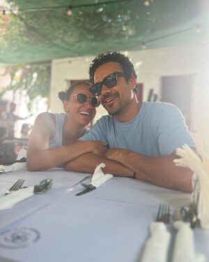Ola Roshdy Instagram - الجواز مشوار…. كملوا بالانجليزي بقي 😅😅😆
Marriage is a journey between two beings…. The first 5 years being in denial and shock…. Each one asking…. Who is this? What did I do to myself? How? Why? For how long!!!?? 😅Then the following 5 years each one discovers themselves… who they really are, what is their purpose in life and is this long life commitment really worth it?? 
Then if you are lucky enough to be patient those 10 years…. You start reaping what you sowed…. You start to relax, be yourself and just let go…. Realizing this is the best thing that ever happened to you!!! You realize you are soulmates… each other’s comfort, best friends…. and most of all… family ❤️ 
Happy 14th Bantoooti! 
🎉🥳🎊 @adawoodofficial 
I love you! I love us! الحمدلله يا رب ديمها نعمة يا رب 🤲🏼🤲🏼🧿🧿💙💙
#anniversary #mercy #friendship #love