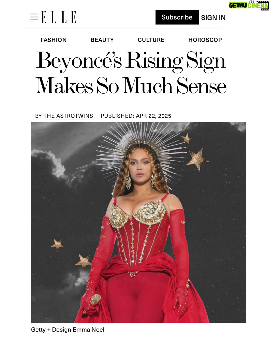Ophira Edut - 1.2K Likes - ✅ Beyoncé's Big 3 is now : Virgo ♍️ Sun ☀️ Scorpio ♏️ Moon 🌙 ARIES ♈️ RISING 📈! Read the full post at the link in bio on @elleusa