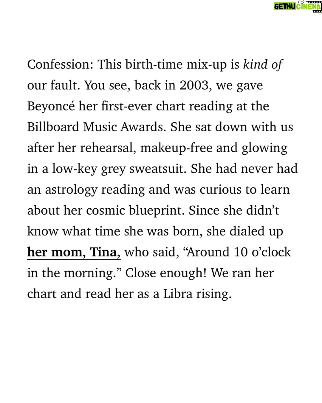 Ophira Edut - 1.2K Likes - ✅ Beyoncé's Big 3 is now : Virgo ♍️ Sun ☀️ Scorpio ♏️ Moon 🌙 ARIES ♈️ RISING 📈! Read the full post at the link in bio on @elleusa