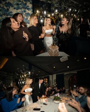 Oriana Marzoli Instagram - Happy birthday to me* 🎂🎈 un año más celebro con la gente a la que más quiero, los imprescindibles, la familia que uno elige 🫶🏻 Gracias a todos por venir y vuelvo a repetir, gracias a mi madre, a Facu, amigos y a mis fans por todos los regalos y sorpresas que me habéis hecho. 🌹Quiero incluir aquí también al equipo de grabación con el que he estado todos estos días, y sin adelantar nada más, estoy SEGURA de que os va a encantar lo que estamos preparando*😎 🥂✨ 

Tarta: @dulcelocuramadrid 🎂
Globos: magia_globos 🎈
Fotos: @miguelroman_ 📸