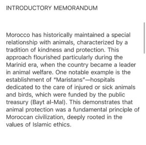 Ouidad Elma Instagram - 🇲🇦🐾🐱Thank you all for your mobilization!

We continue to respond individually to each of you. I am deeply moved by the scale of this movement and by your commitment to this vital cause.

Several demonstrations will take place until the official submission of the bill. Your support is crucial, and signatures are essential to strengthen our action and defend this legislation in Parliament.

I want to express my deep gratitude for your empathy and vigilance towards the most innocent and vulnerable beings. Every voice matters, and every signature brings us closer to a fairer future for animals.

I will keep you updated on the signature collection days. I will be present at the Institut Français in Marrakech, and I will also travel to several other cities to expand our efforts.

The fight continues, and we move forward together, united for animal protection. Thank you from the bottom of my heart.

شكرًا لكم جميعًا على تعبئتكم ودعمكم!

نواصل الرد على كل واحد منكم بشكل فردي. أنا متأثرة بشدة بحجم هذا الحراك وبالتزامكم جميعًا بهذه القضية الأساسية.

ستُقام عدة مظاهرات حتى التقديم الرسمي لمقترح القانون. دعمكم ضروري، والتوقيعات أساسية لتعزيز جهودنا والدفاع عن هذا القانون أمام البرلمان.

أود أن أعبر عن امتناني العميق لتعاطفكم وحرصكم على حماية أكثر الكائنات براءة وضعفًا. كل صوت له أهمية، وكل توقيع يقربنا أكثر من مستقبل أكثر عدلًا للحيوانات.

سأبقيكم على اطلاع بخصوص أيام جمع التوقيعات. سأكون متواجدة في المعهد الفرنسي بمراكش، وسأتنقل أيضًا إلى عدة مدن أخرى لتوسيع نطاق جهودنا.

النضال مستمر، وسنواصل المسيرة معًا، متحدين من أجل حماية الحيوانات. شكرًا لكم من أعماق قلبي