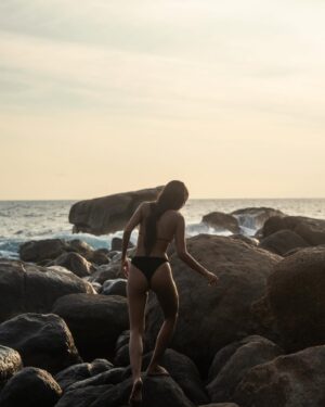 Paloma Monnappa Instagram - An escape from civilization, where the signal dies faster than your patience for people. Rocks harder than most personalities, waves stronger than your morning espresso, and a sun that burns like karma after dumb decisions.

No fake vibes – just salt, wind, skin… and yeah, a little color tweaking in RAW, ’cause life’s better when it pops a bit. Still raw. Still wild. Still real.

#sony #sonylens #sonygenuine WildEscape #RawAndReal #SaltAndSkin #FeralBeauty #RocksAndReckoning #OceanTherapy