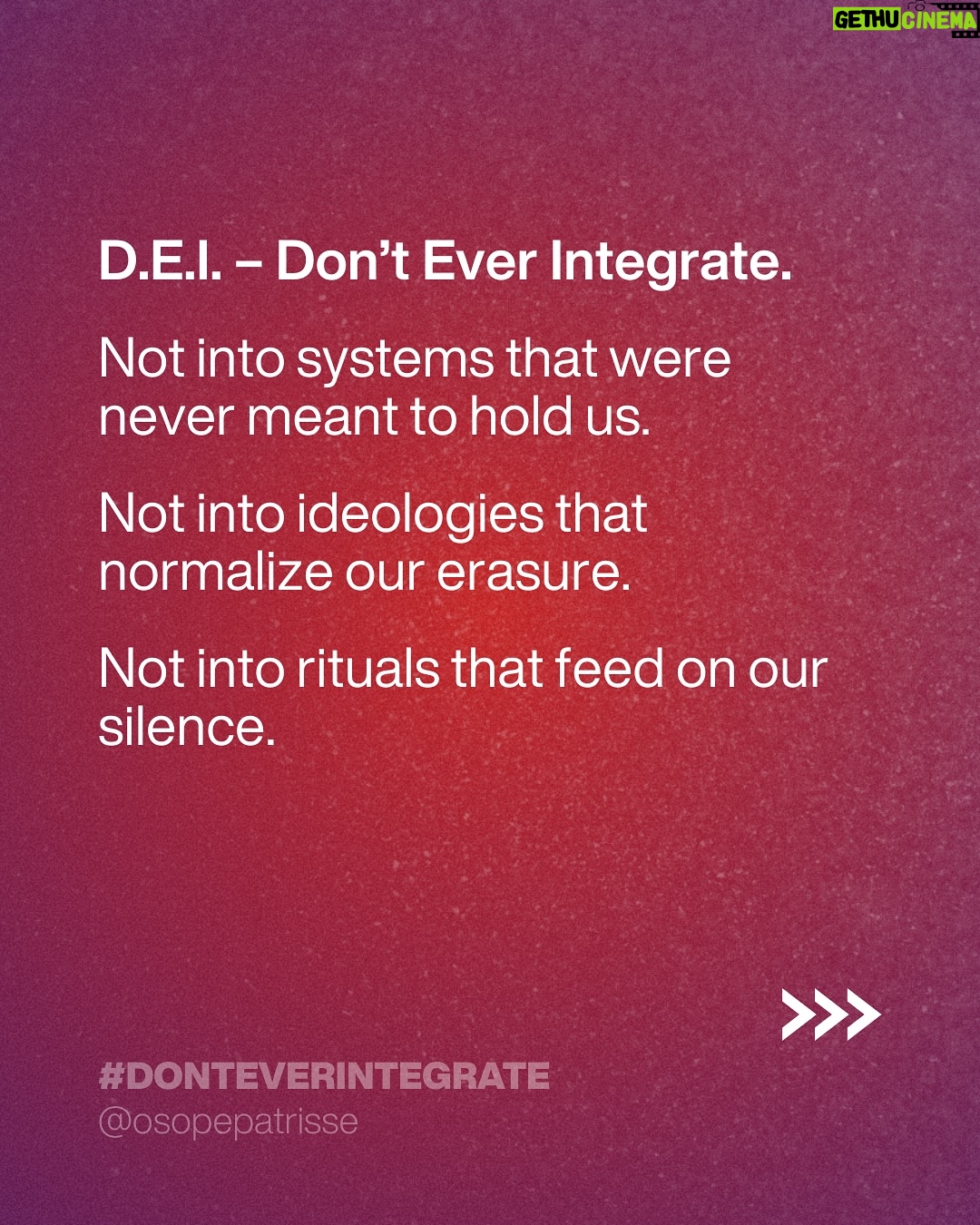 Patrisse Cullors - 1.5K Likes - It’s easy to forget. What we are made of. In these times. It’s easy to forget who we are. In these times all I can find are affirmations of what is true. And what is not.
Declaration. “Let them keep their systems. We are building worlds.’
#DontEverIntegrate