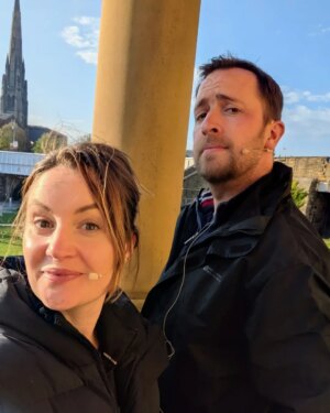Paula Lane Instagram - Thank you @northern_broadsides @lauriesansom1 for asking me and my hubby @sirtomshaw to be a part of 'Iron People' Another job where I've been lucky enough to meet and work with new people.
This community project has been an absolute joy from day 1. We had workshops, ideas were born - we played and it took me right back to lots of my movement direction @cssdlondon thanks @jennifermalarkey @northernrascals We had performers from our very own drama academy @laneshawacademy united with Park Youth Theatre...I have a feeling we will be sharing ideas again very soon @kasharshaddirector
To witness people who had never acted before come alive on stage when they might never get the opportunity was amazing. Then when it all came together with the puppetry @thingumatheatre and Elland Silver Band my heart just burst.
Stage management, Costume the fantastic @laraboothdesign, sound who helped us fill that gigantic stage @eurekamuseum and be heard all over Halifax. 
@jessrooney_ for all the marketing and fab BTS.

You the audience were brilliant - what a vibe!

This story is very important. Look after your environment - listen to the younger generation and come together as one because that way we are much stronger! 

Lastly thanks to my mama who did all the childcare this week! Top Grandma ✨