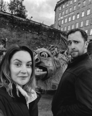 Paula Lane Instagram - Thank you @northern_broadsides @lauriesansom1 for asking me and my hubby @sirtomshaw to be a part of 'Iron People' Another job where I've been lucky enough to meet and work with new people.
This community project has been an absolute joy from day 1. We had workshops, ideas were born - we played and it took me right back to lots of my movement direction @cssdlondon thanks @jennifermalarkey @northernrascals We had performers from our very own drama academy @laneshawacademy united with Park Youth Theatre...I have a feeling we will be sharing ideas again very soon @kasharshaddirector
To witness people who had never acted before come alive on stage when they might never get the opportunity was amazing. Then when it all came together with the puppetry @thingumatheatre and Elland Silver Band my heart just burst.
Stage management, Costume the fantastic @laraboothdesign, sound who helped us fill that gigantic stage @eurekamuseum and be heard all over Halifax. 
@jessrooney_ for all the marketing and fab BTS.

You the audience were brilliant - what a vibe!

This story is very important. Look after your environment - listen to the younger generation and come together as one because that way we are much stronger! 

Lastly thanks to my mama who did all the childcare this week! Top Grandma ✨