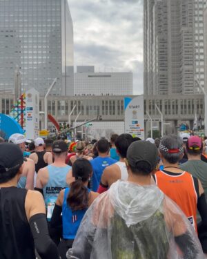 Phoebe Robinson Instagram - YES, BITCH! My third marathon in eleven months! YES, BITCH, my first time running one without an injury or an illness. YES, BITCH, I shaved SEVENTEEN MINUTES off my best marathon time, which was last year’s Boston Marathon! Whoo! A PR (personal record) for PR (that’s me, Phoebe Robinson, lol). But NO BITCH, I didn’t have a “Lost in Translation” meet cute/whirlwind soulmance aka soul romance w/an old ass piece of gabagool around Tokyo. #WomenCantHaveItAll 

For real tho, running the @tokyomarathonfoundation was a dream that started a year ago when @mrshanlui & I texted each other to say we should go for it and try and get into the marathon. Somehow we both did (me as a charity runner & her via the lottery). And then we were like HOLY SHIT! WE’RE GOING TO TOKYO!

1) Post race right after I got my medal. My feet hurt. I was dead tired. And I was nauseous. But none of that mattered cuz babygirl was proud of herself.
2) At the start line with Shan & @jeffreymce 
3) Running thru the start line was magical.
4) One thing the Tokyo Marathon was gonna do was give ya the ole razzle dazzle. There were performers thruout the race, which truly made it a celebration.
5) Lol. This Mario runner and I kept seeing each other during the race. He was so funny and sweet. 
6) Lmaooooo. Very excited to see black people!
7) Another moment of glory. Thank you, Japan Cancer Society, for letting me run for you! ❤️❤️❤️
8) Met these queens post race as I was waiting for my Uber and questioning my life choices. Haha. It was much hotter than expected, so we all were pushed to our limits. And this was the first race where I was someone else’s marker. So honored. Truly means a lot!
9) Okay, isn’t post marathon poncho the cutest? I will be wearing this around my house and to future Pap smears. 🤣🤣🤷🏾‍♀️🤷🏾‍♀️
10) The staff at my hotel were so cute when I asked them to take a pic of and they were like…let’s do it on the balcony, so Tokyo Tower. What in the America’s Next Top Model creative direction was that?! Lol. They understood the assignment & wanted me to get my shot for look book when I do my go sees. 🤣🤣
11) Finish time. One day, I will run a 4:30:00 marathon. #TokyoMarathon